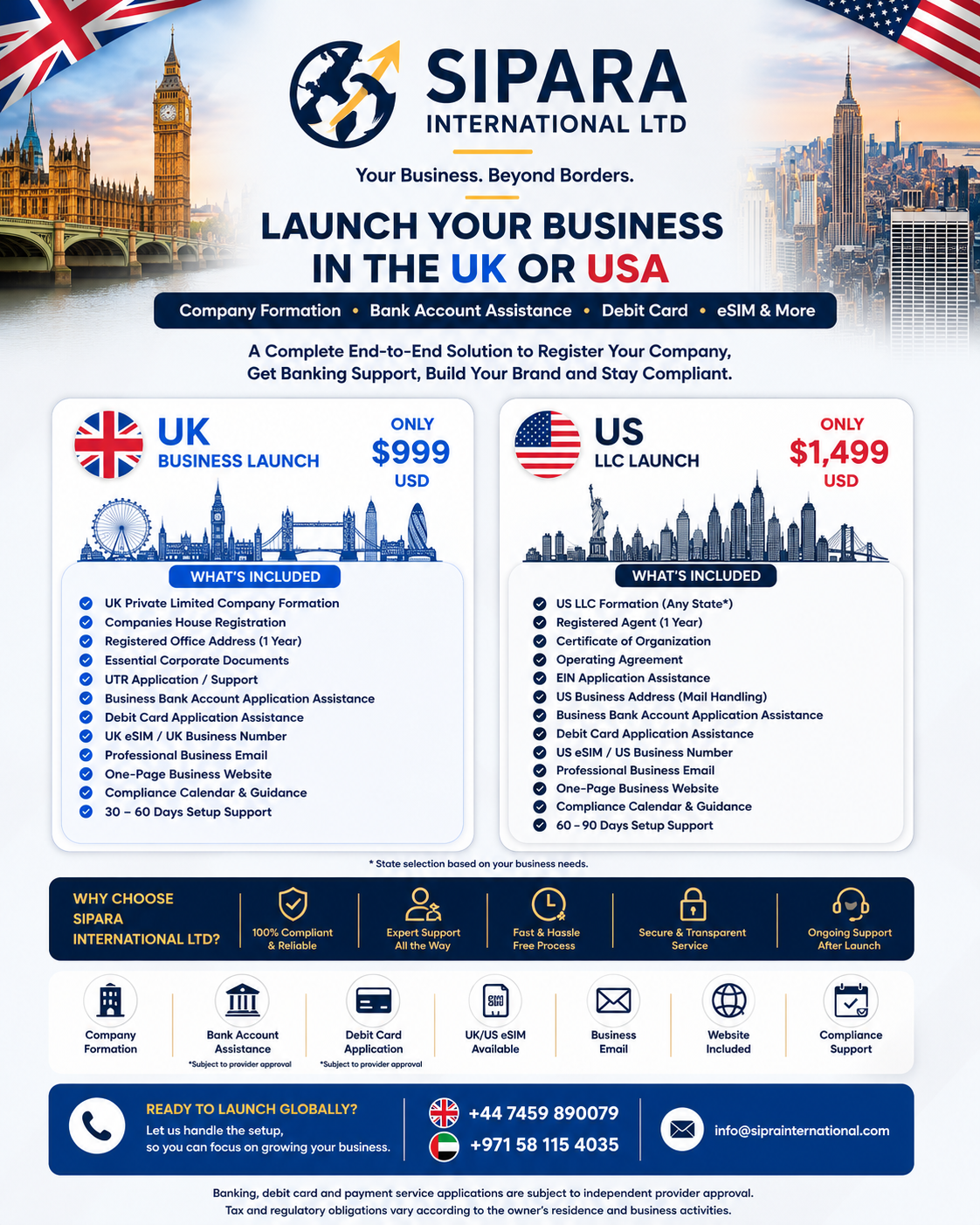 Global business formation services